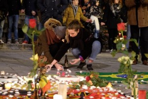 Bruxelles omaggio vittime