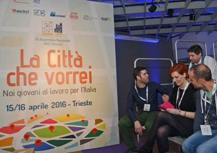 Settima assemblea nazionale ANCI Giovani, sul tema "La Città che vorrei", alla Stazione Marittima - Trieste 15/04/2016