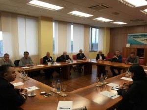 Mariagrazia Santoro (Assessore regionale Infrastrutture e Territorio) durante l'incontro presso l'Azienda Speciale per il Porto - - Monfalcone 14/04/2016